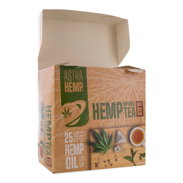 Chá de cânhamo infusionado