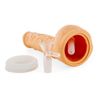 Bong de silicone em forma de pénis