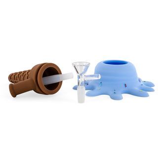 Bong de silicone em forma de gelado