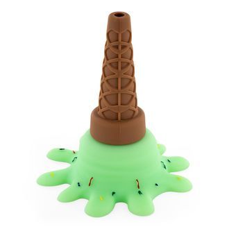 Bong de silicone em forma de gelado
