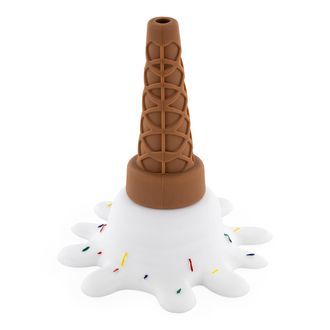 Bong de silicone em forma de gelado