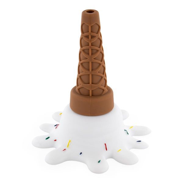 Bong de silicone em forma de gelado