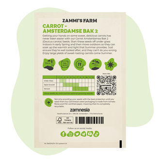 Sementes de cenoura Amsterdamse Bak 2 (Daucus carota)