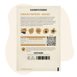 Sementes de Pimento Anão 'Mistura' (Capsicum annuum)