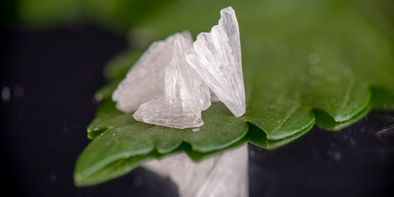 Cristais de THC e crystalline