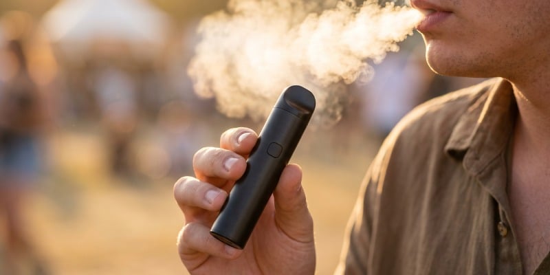 Vaporização de erva seca Vaporização de erva seca