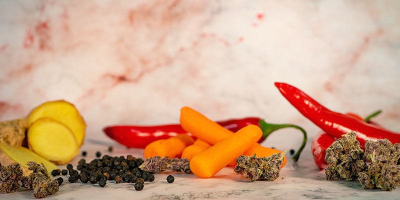 Como outros alimentos influenciam a canábis?