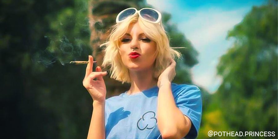 @pothead.princess Principais influenciadoras de cannabis no Instagram: @pothead.princess