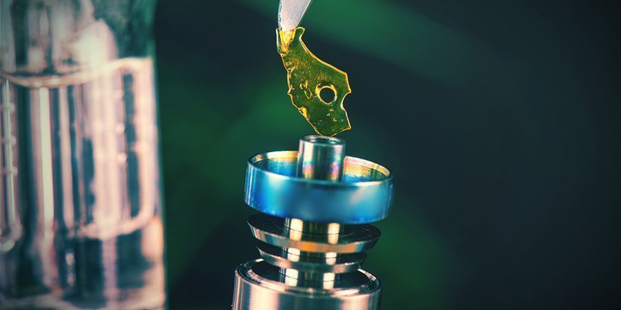Dabbing de concentrados de canábis medicinal