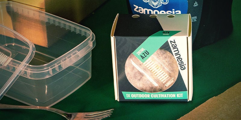 Crie a sua própria zona de cultivo de cogumelos no exterior com o Kit de Cultivo Outdoor da Zamnesia