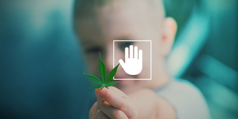 Nunca consuma canábis à frente dos seus filhos