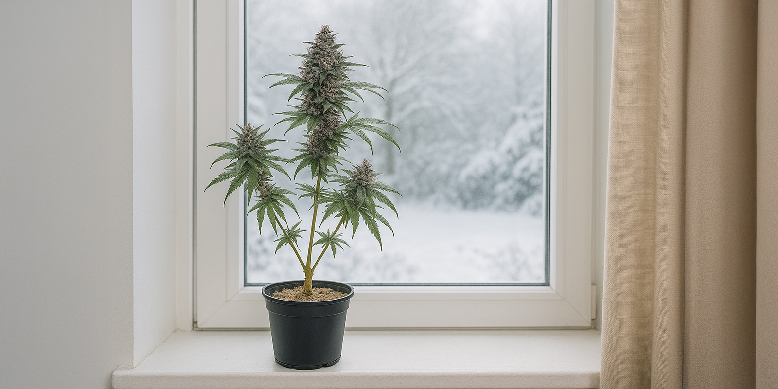 Cultivar cannabis numa varanda