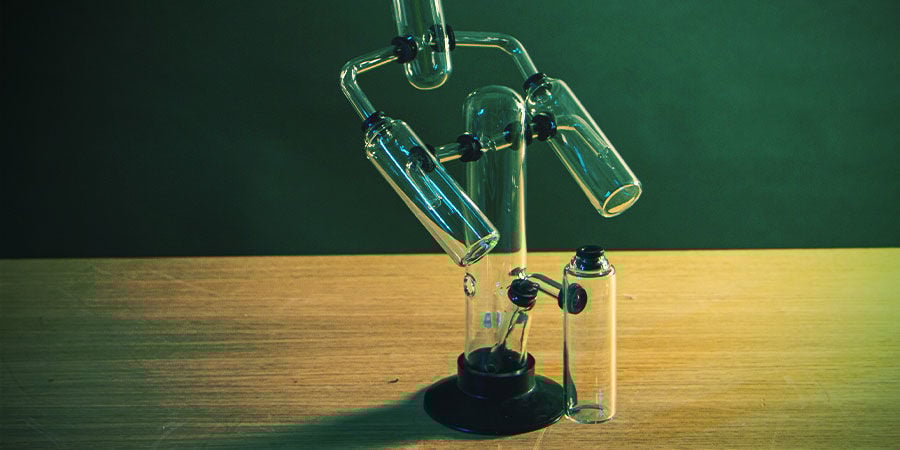 Bong de canábis multi-câmara