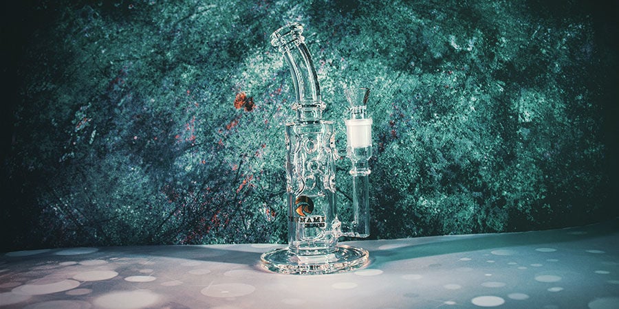 Bong de canábis com percolator