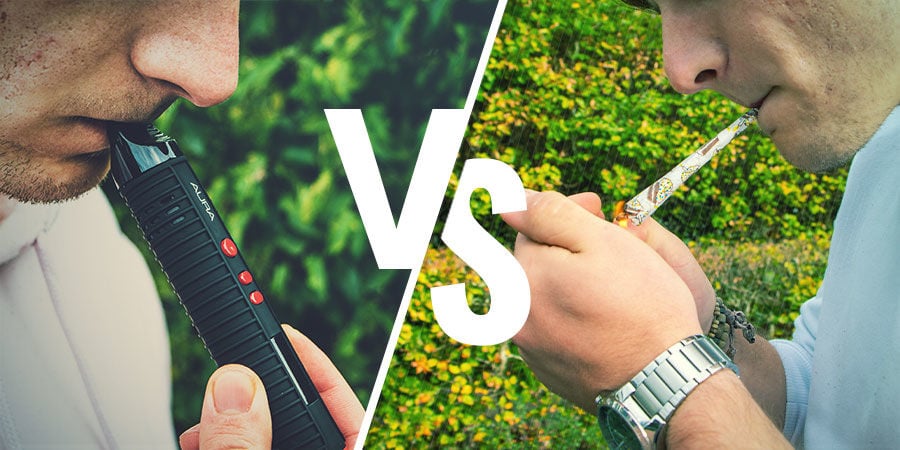 A diferença entre fumar e vaporizar