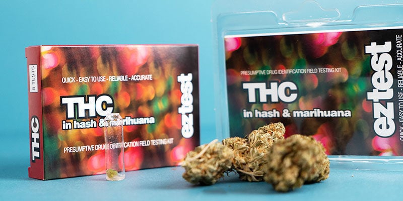 Quais produtos de canábis podem ser testados com o Ez Test Thc?