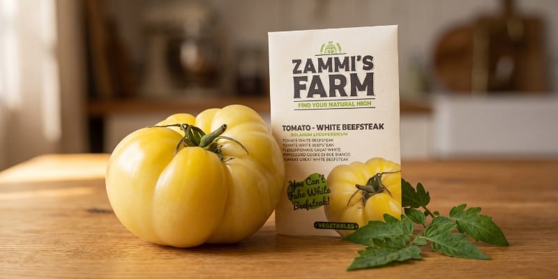 Great white beefsteak tomato 