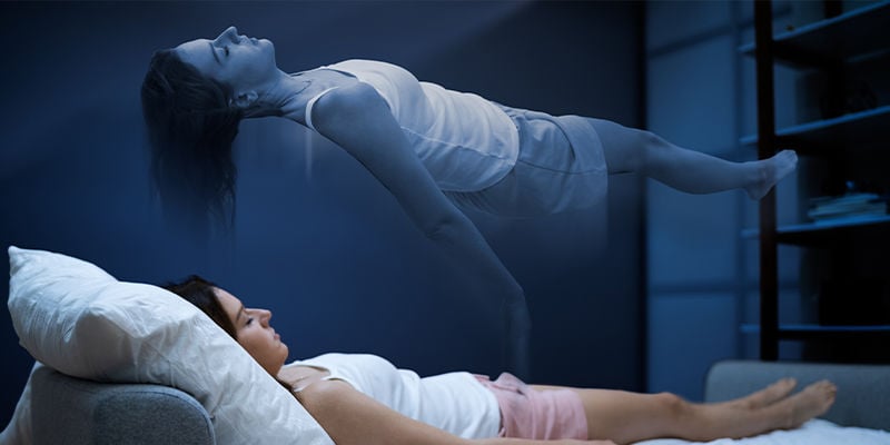 Como é que o sonho lúcido influencia a desrealização e a despersonalização?