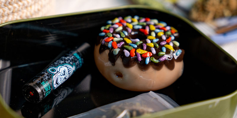 Cachimbo de vidro Donut Bite Me
