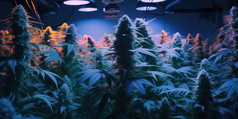 Condições de frio na sala de cultivo