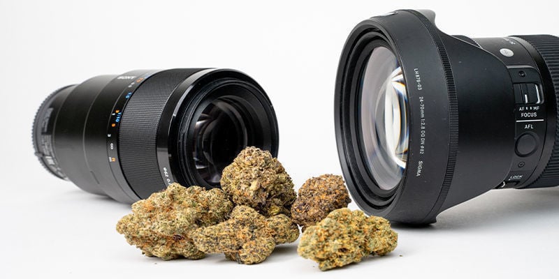 Que lentes deverás usar para fotografar canábis?