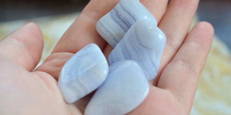 Peixes - Ágata azul rendilhada