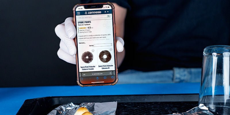 Comprar impressões de esporos de cogumelos mágicos