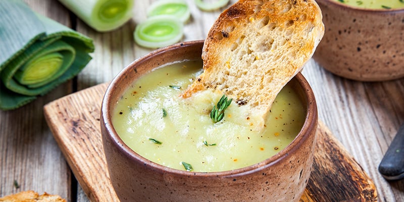 Entrada - Sopa de batata & alho-francês POT-ato