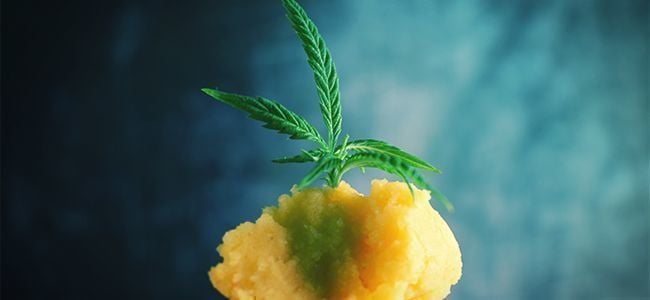 Puré de batata com canábis