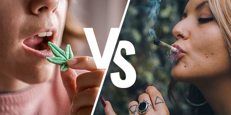 Comer vs fumar canábis: como o THC entra no organismo