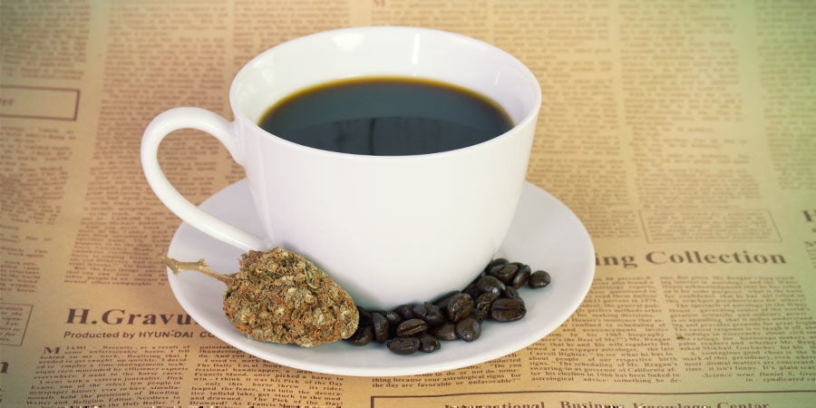 O que acontece quando combina canábis e cafeína