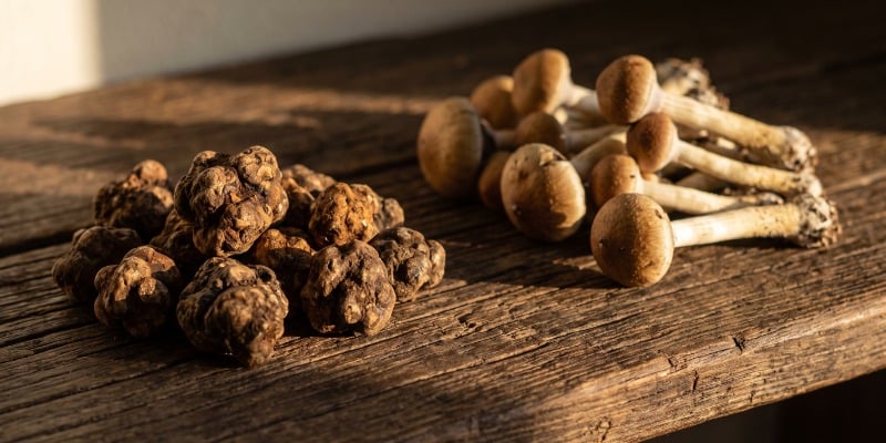 Trufas m&aacute;gicas versus cogumelos m&aacute;gicos