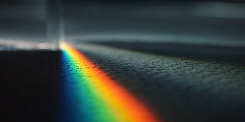 Quais são as cores visíveis do espectro de luz?