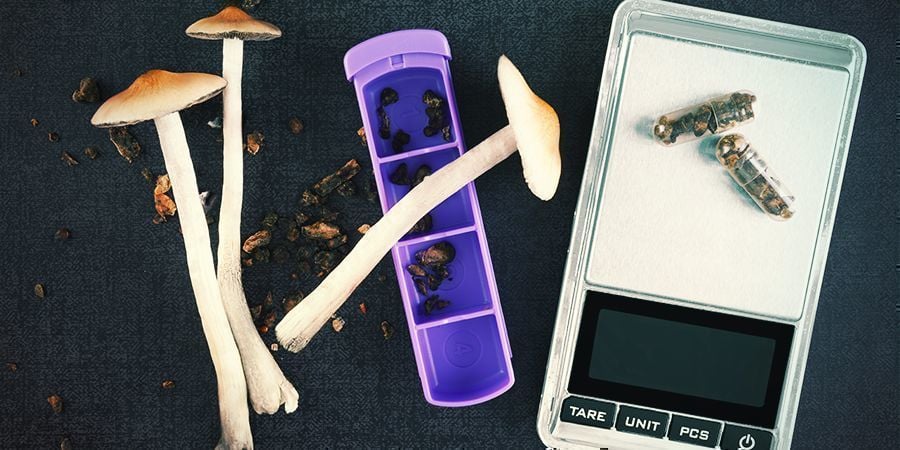 Cápsulas de cogumelos mágicos