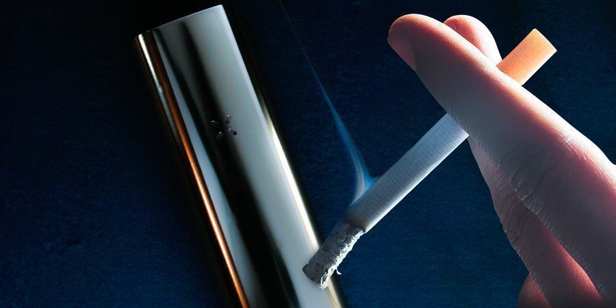 Qual é a principal diferença entre vaporizar e fumar?