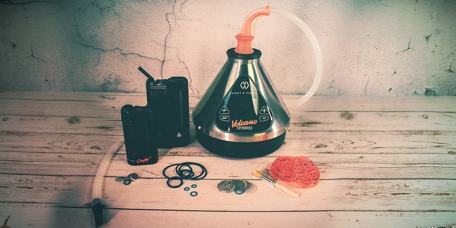 Vista geral dos acessórios para vaporizadores STORZ & BICKEL