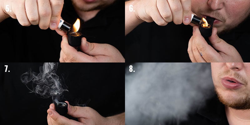 Fumar Cannabis num Cachimbo, Passo 5-8
