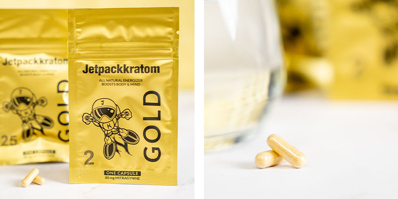 Jetpackkratom Gold Extract - Cápsulas