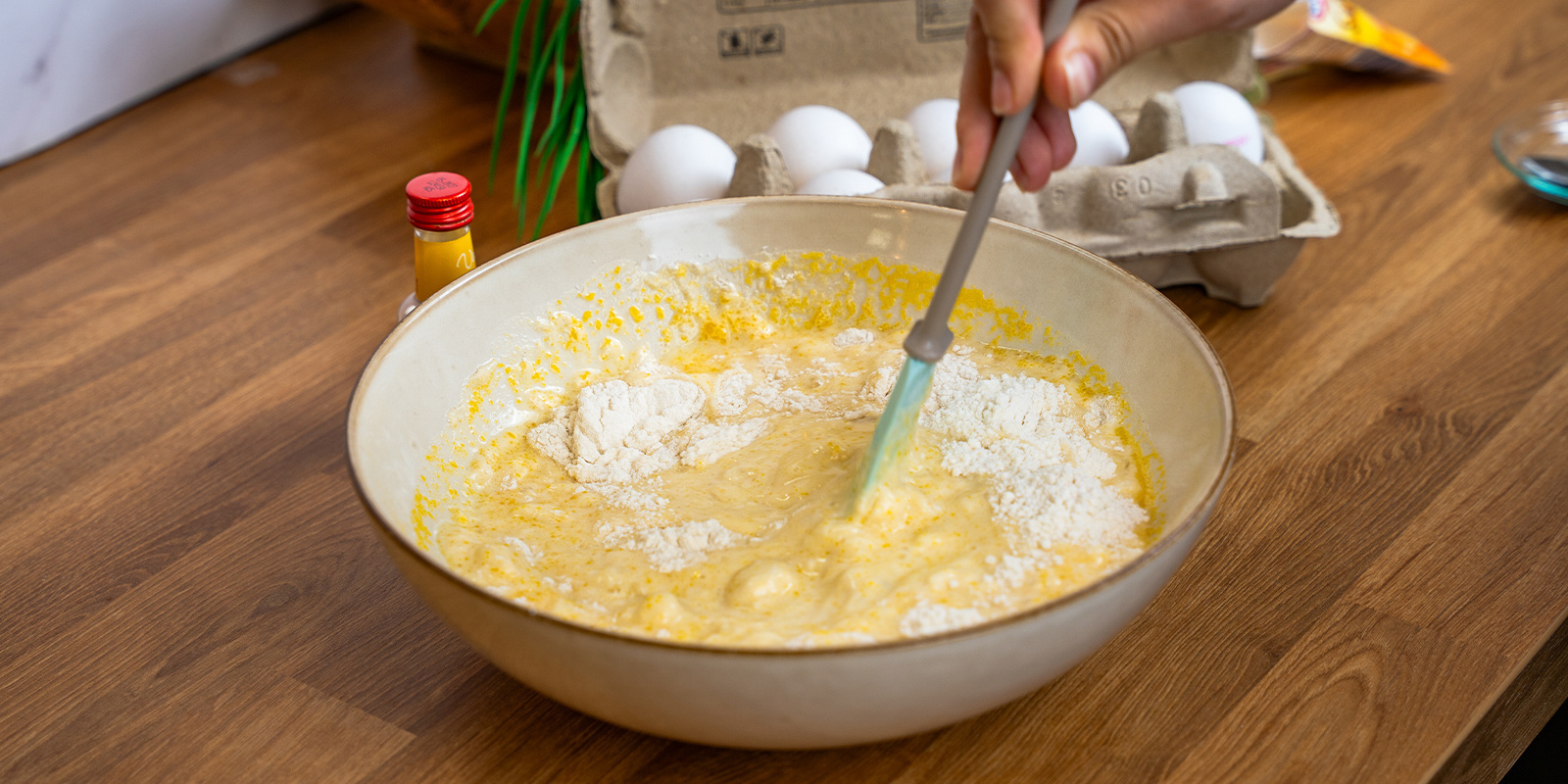 Fold them in gently now