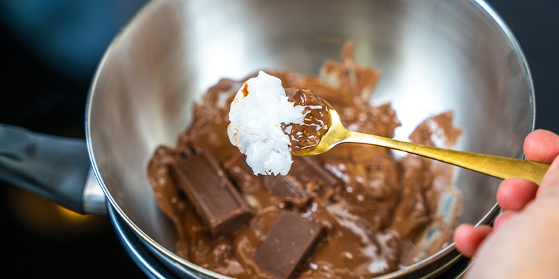 Add in your cannabis oil or butter Add in your cannabis oil or butter