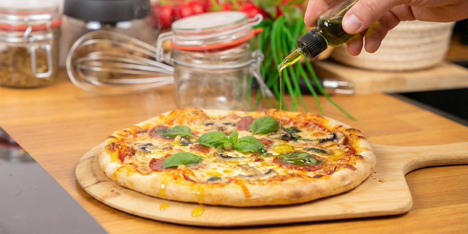 Bake the pizza Bake the pizza