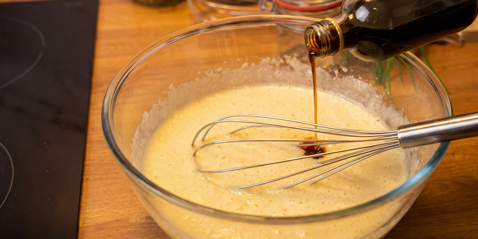 Mix eggs and sugar Mix eggs and sugar