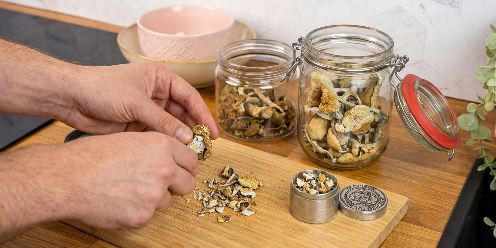 Preparar os cogumelos