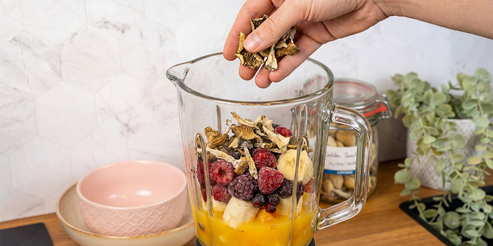 Adicionar os cogumelos