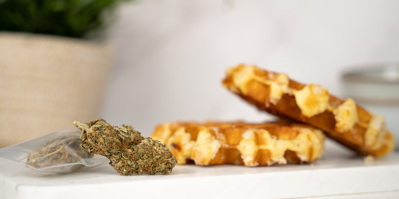 Como fazer waffles de cannabis