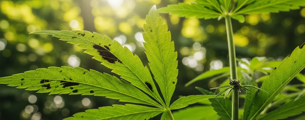 Manchas pretas nas folhas de cannabis: o que significam e como resolvê-las