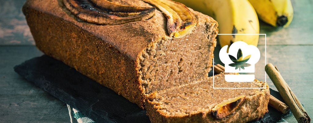 Como preparar pão de banana com canábis