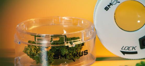 Guarde a sua cannabis como um profissional com os frascos Smokus Focus