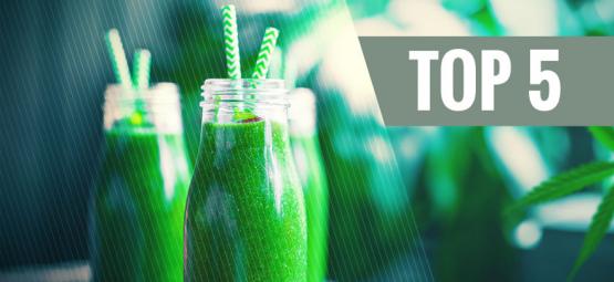 Top 5 bebidas de canábis que pode preparar em casa