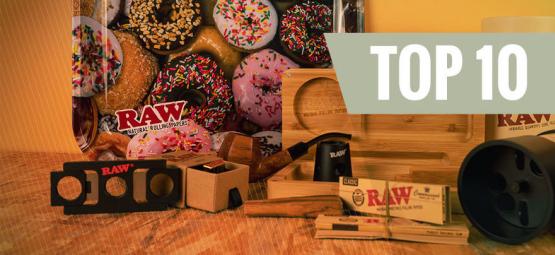 Top 10 acessórios RAW para fumar